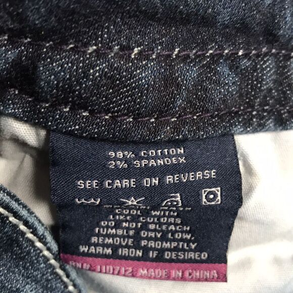 VIGOSS Dublin CAPRI Skimmer Jeans Women's Size 1/2 Embellished Denim Ankle Crop - Picture 12 of 15